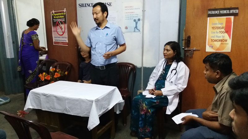 Health education presentation session