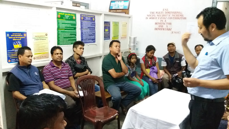 Doctors presenting during a Health Awareness Camp in Meghalaya