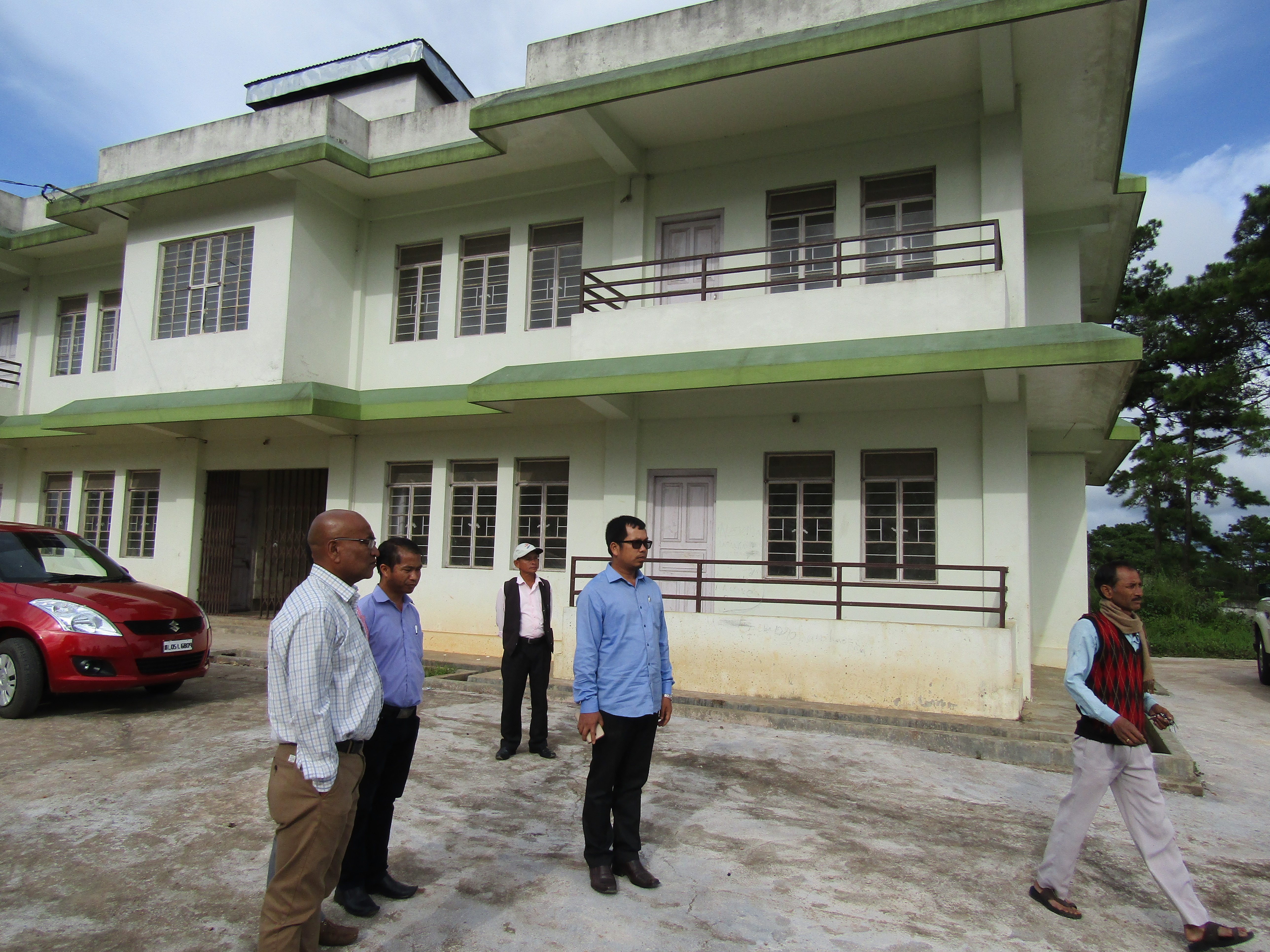 Housing project site inspection by department officers